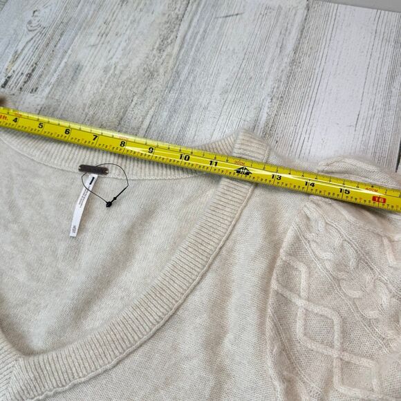 Free People Annabel 100% Cashmere Short Sleeve Sweater size XL NWOT - Picture 9 of 12